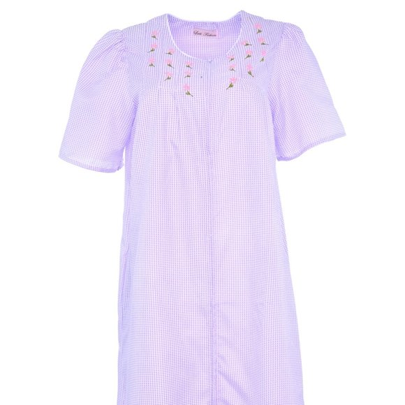 House Dresses for Women with Pockets - Lightweight Breathable Short Sleeve Comfy - Picture 2 of 4